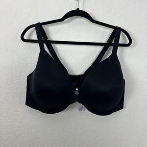 Savage X Fenty Women’s Black Padded Bra Plus Size 42H Solid Underwire NWOT